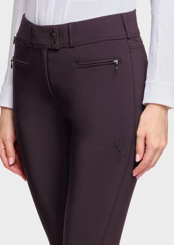 Pantalon Cassy Floral - Samshield - Taille haute, broderie Swarovski