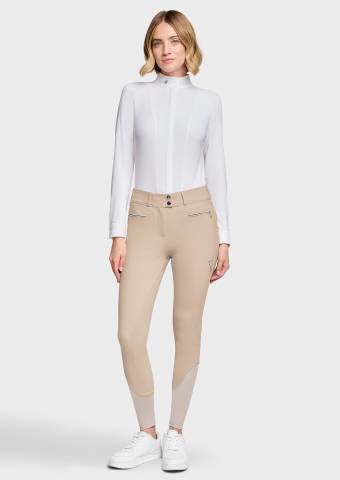 Pantalon Cassy Floral - Samshield - Taille haute, broderie Swarovski