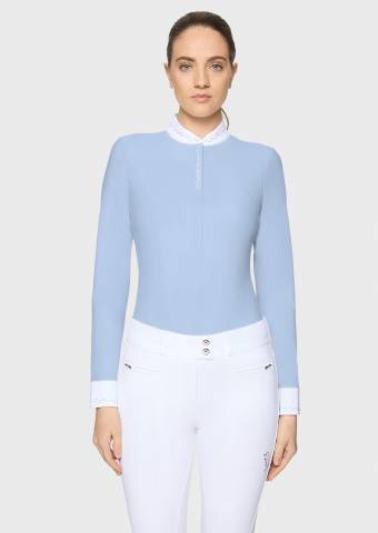 Polo de concours manches longues Olivia - Samshield - Tissu high-stretch
