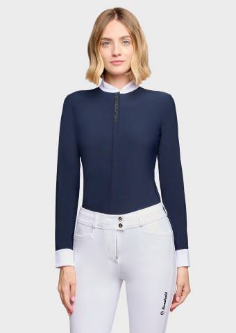 Polo de concours manches longues Olivia - Samshield - Tissu high-stretch