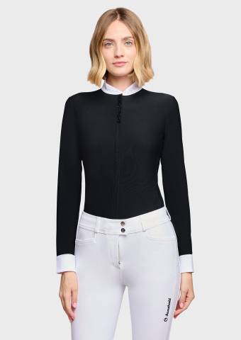 Polo de concours manches longues Olivia - Samshield - Tissu high-stretch