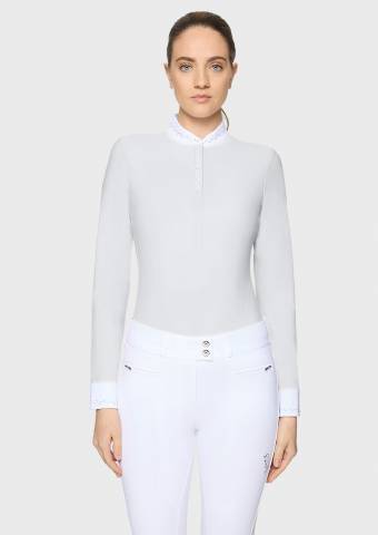 Polo de concours manches longues Olivia - Samshield - Tissu high-stretch