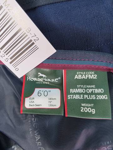 Couverture de boxe avec couvre cou Horseware Optimo .