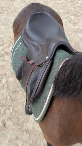 Selle DEVOUCOUX Chiberta O 17,5 pouces mixte cuir 