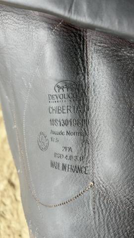 Selle DEVOUCOUX Chiberta O 17,5 pouces mixte cuir 