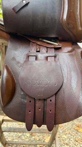 Selle Ronzon 17,5&rdquo; en cuir marron Obstacle / CSO