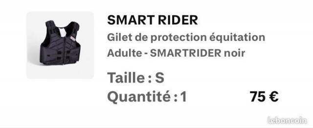 Gilet de protection &eacute;quitation SMART RIDER