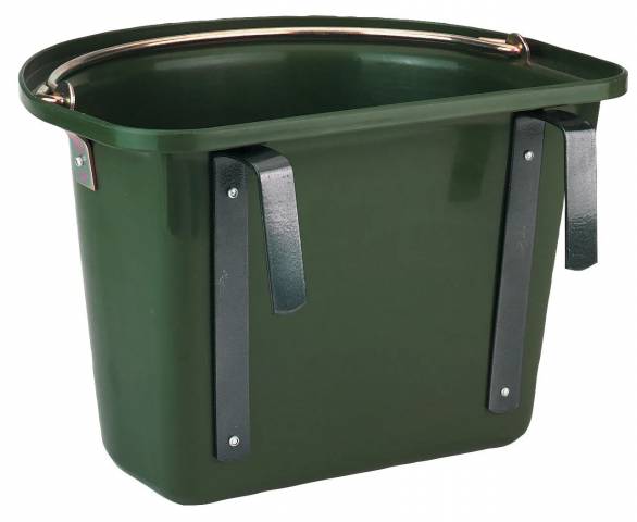 Mangeoire de porte plastique 12L avec anse - Kerbl - Ultra-robuste