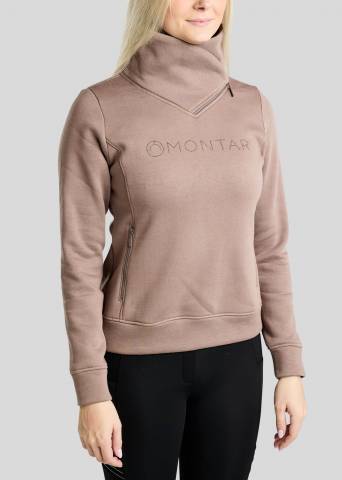 Sweat zippé MoNaja avec cristaux - Montar - Molleton doux