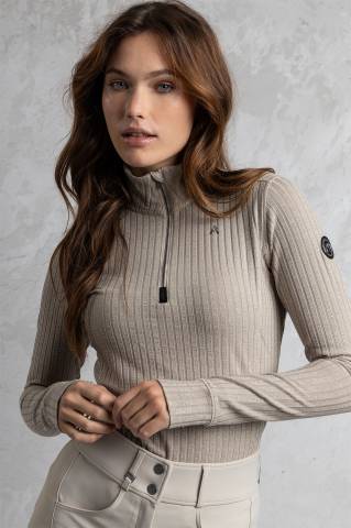 Polo Jumper manches longues - Anky - Tissu respirant