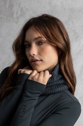 Tour de Cou AW26 - ANKY - Tricot métallisé et polaire