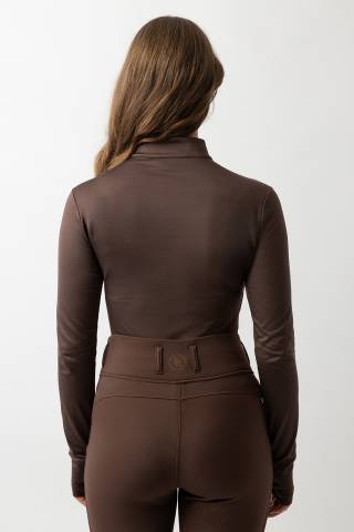 Polo zipp&eacute; Lieke - BR - Tissu stretch technique
