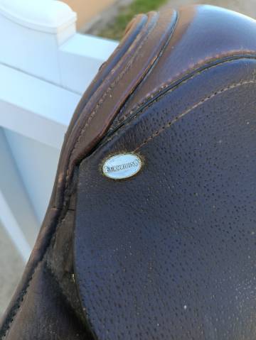 Selle euroriding cuir marron 18 pouces