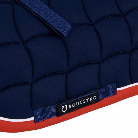 Tapis de selle tricolore poney CSO - Equestro - Coton doux