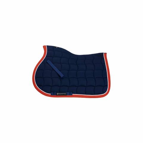 Tapis de selle tricolore poney CSO - Equestro - Coton doux