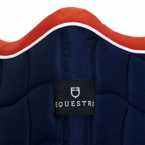 Tapis de selle tricolore poney CSO - Equestro - Coton doux