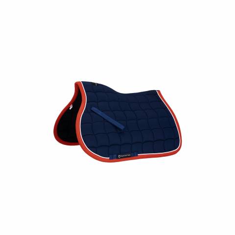 Tapis de selle tricolore poney CSO - Equestro - Coton doux