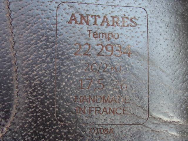 Selle Dressage Antares Tempo 17'5