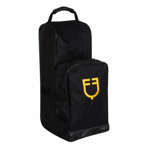 Porte-bottes et casque logo brodé - Equestro - Cordura