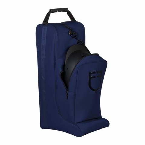 Sac porte-bottes et casque en cordura - Equestro - Pratique et raffin&eacute;