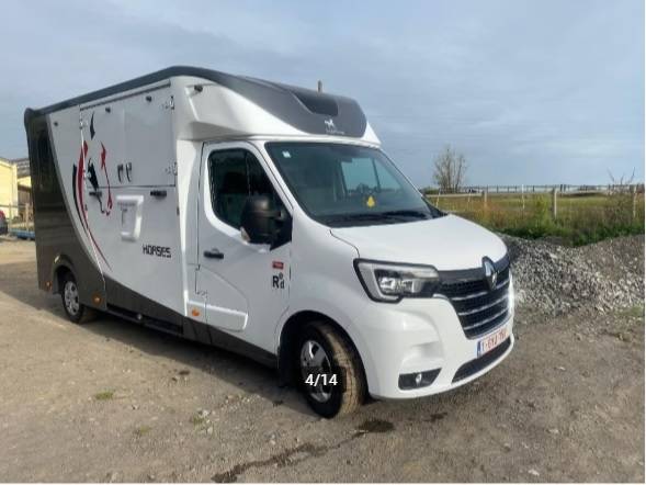 Van camionnette chevaux ameline stalle