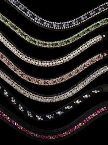 Frontal Strass La Cavalerie - La Cavalerie - Cuir v&eacute;ritable