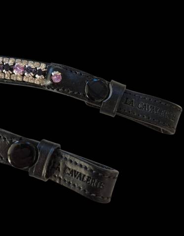 Frontal Strass La Cavalerie - La Cavalerie - Cuir v&eacute;ritable