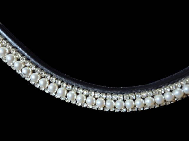 Frontal Strass La Cavalerie - La Cavalerie - Cuir v&eacute;ritable