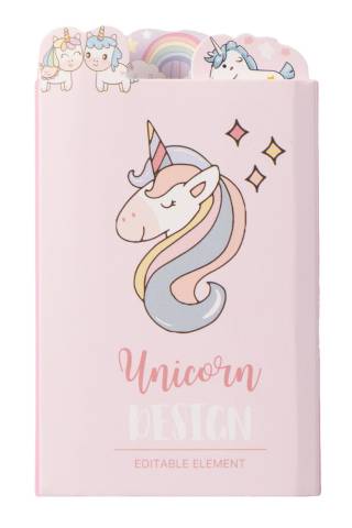 Carnet de Notes Repositionnables Licorne - HKM - 120 Feuillets