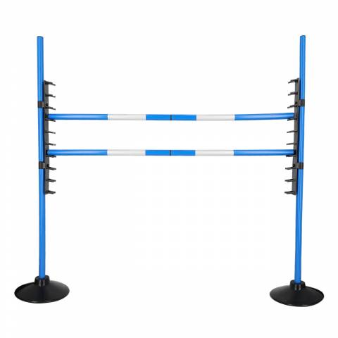 Set Saut d'Obstacle pour Hobby Horse - QHP - Hauteur r&eacute;glable jusqu'&agrave; 112 cm