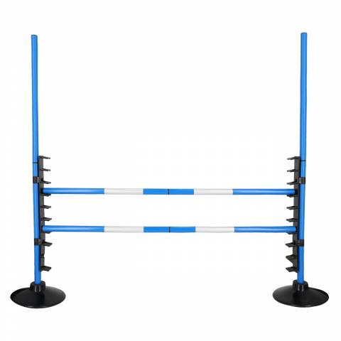 Set Saut d'Obstacle pour Hobby Horse - QHP - Hauteur r&eacute;glable jusqu'&agrave; 112 cm