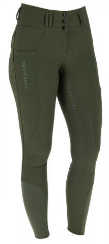 Pantalon d'&Eacute;quitation Taille Haute Fond Int&eacute;gral - Covalliero - Grip silicone