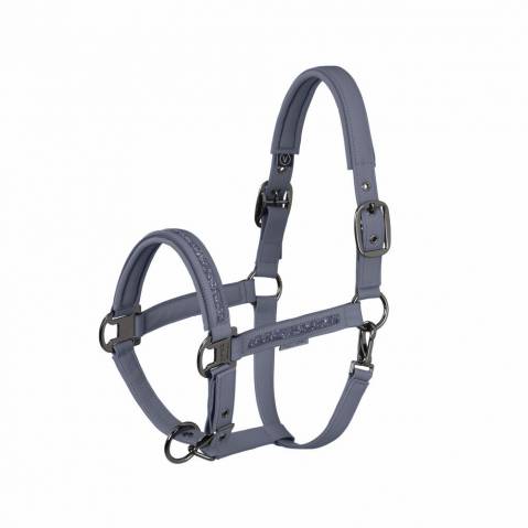 Licol Faux Leather Jewel Platinum - Eskadron - Cuir synth&eacute;tique