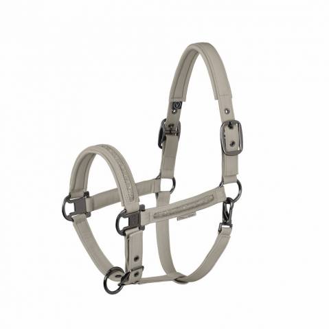 Licol Faux Leather Jewel Platinum - Eskadron - Cuir synth&eacute;tique