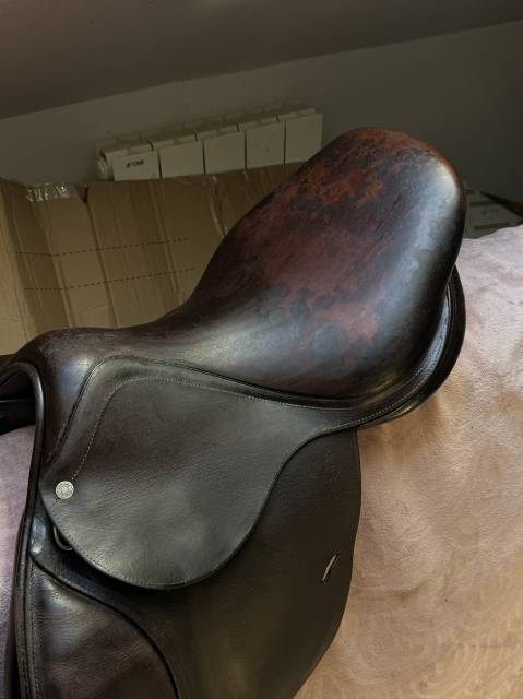 Selle Antar&egrave;s Confort obstacle / mixte Havane Т.17P Ann