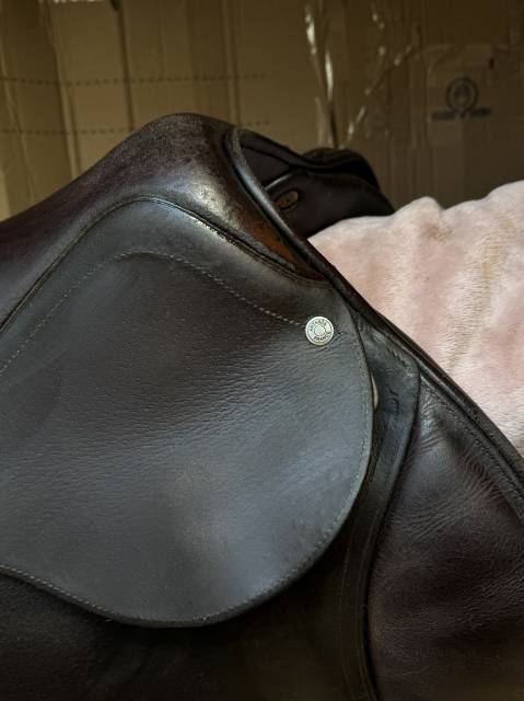 Selle Antar&egrave;s Confort obstacle / mixte Havane Т.17P Ann