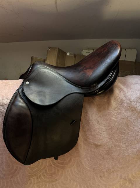 Selle Antar&egrave;s Confort obstacle / mixte Havane Т.17P Ann