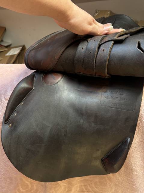 Selle Antar&egrave;s Confort obstacle / mixte Havane Т.17P Ann