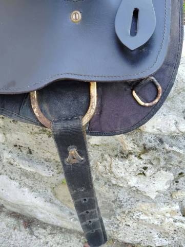 Selle western King Series &ndash; cuir noir &ndash; doublure laine 