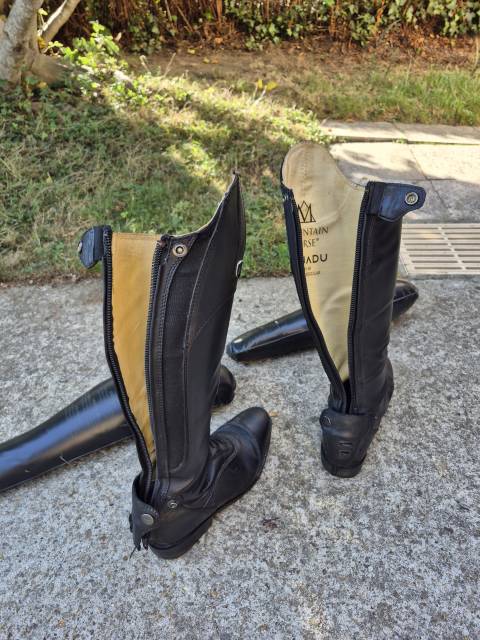 Bottes &eacute;quitation Mountain Horse Xanadu Short/Regular. Taille 40.