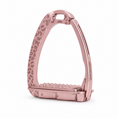 Etriers Untamed Leopard édition limitée - Tech Stirrups - Aluminium massif