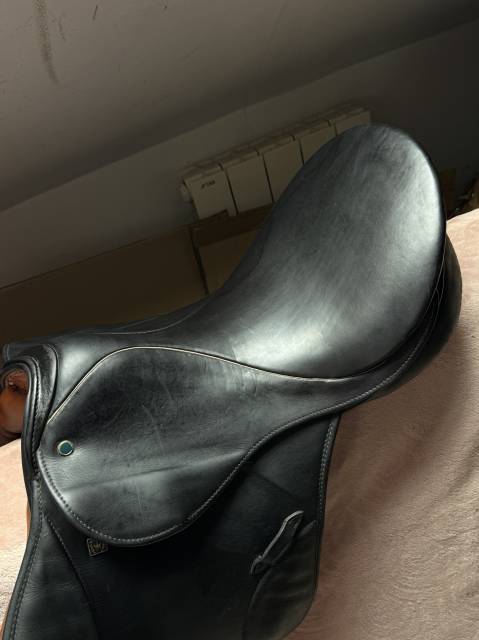 Selle Stubben Romanus mixte obstacle bi-color noir / fe