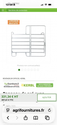 Vends box barrière 