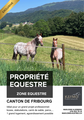 Rare domaine équestre dans le canton de fribourg