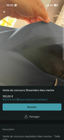 Veste concours Showriders