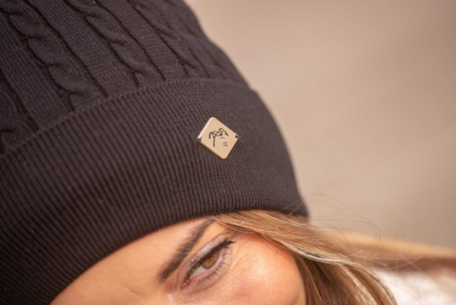 Bonnet Virgie - PENELOPE COLLECTION - Maille fine et pompon