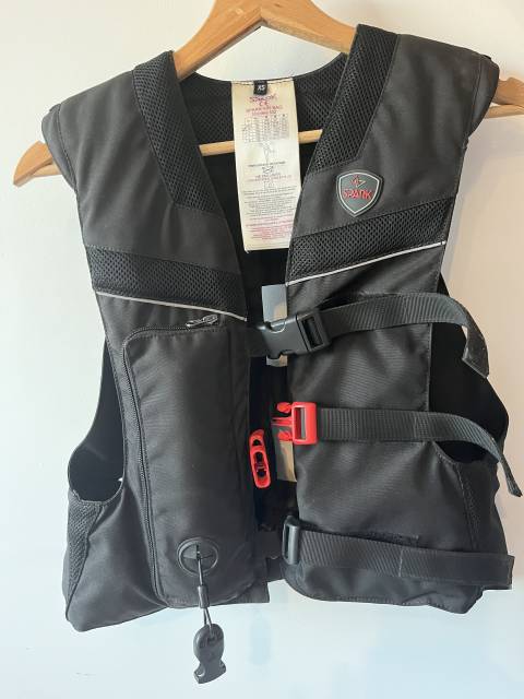 Gilet airbag &eacute;quitation SPARK M2 noir &ndash; Taille XS