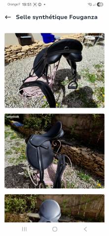 Selle synthétique fouganza