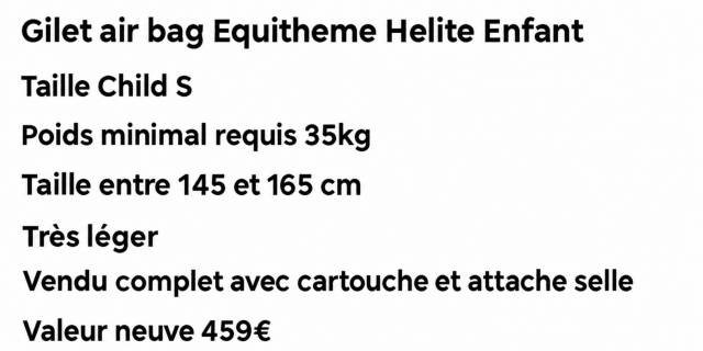 Airbag Helite Equitheme