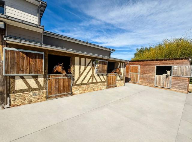 Maison 150 m² avec appartement t3 80 m²/ 5 box chevaux